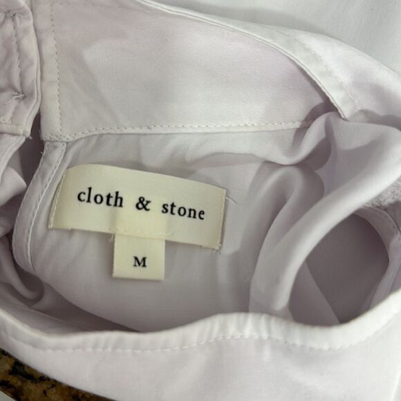 Cloth & Stone Pale Lilac Mock Neck Sleeveless Top Size M - Picture 5 of 10